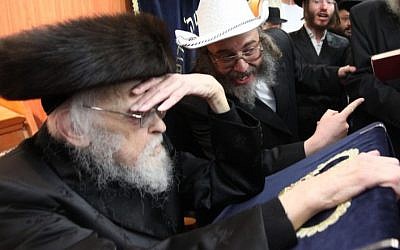 Rabbi Yosef Shalom Elyashiv (photo credit: Nati Shohat/Flash90)
