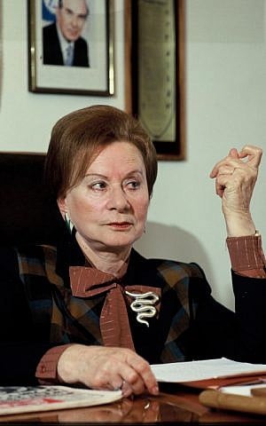 Miriam Ben-Porat, 1918-2012 (photo credit: Moshe Shai/Flash90)