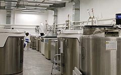 A preservation lab in a hospital used for stem cell research (Photo credit: Margalit Slovin/Flash90)