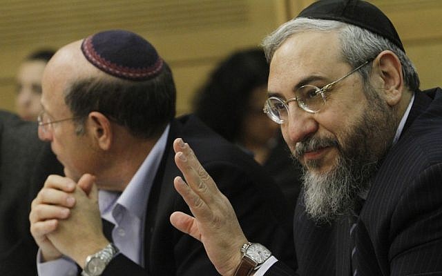 Former Shas MK Haim Amsalem in the Knesset, December 2011 (photo credit: Miriam Alster/Flash90)