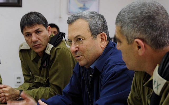 Defense Minister Ehud Barak (center) (photo credit: Ministry of Defense/Flash90) Defense Minister Ehud Barak (center) (photo credit: Ministry of Defense/Flash90)
