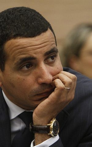 Kadima MK Yoel Hasson seen here in the Knesset during May, 2012. Hasson has called for a Knesset committee to investigate the State Prosecutor's handling of the corruption charges brought against former prime minister Ehud Olmert. (photo credit: Miriam Alster/FLASH90)