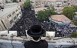 A rally last year against drafting ultra-Orthodox men into the army (Photo credit: Yonatan Sindel/ Flash90)