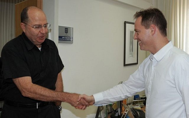 Deputy Prime Minister Moshe Ya'alon and MK Yohanan Plesner in Ya'alon's office in Jerusalem on Sunday (photo credit: Moshe Milner/GPO/Flash90) Deputy Prime Minister Moshe Ya'alon and MK Yohanan Plesner in Ya'alon's office in Jerusalem on Sunday (photo credit: Moshe Milner/GPO/Flash90)
