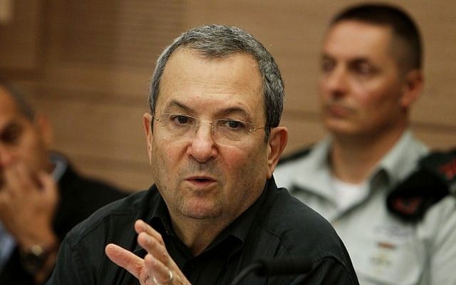 Ehud Barak speaking Monday. (photo credit: Miriam Alster/Flash90)