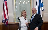 Hillary Clinton and Benjamin Netanyahu, July. (photo credit: Ohad Zwigenberg/Pool/Flash90)