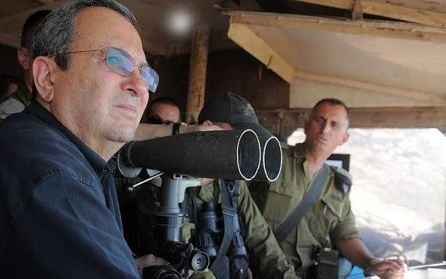 Defense Minister Ehud Barak visiting the IDF Northern Command Unit on the Golan Heights near Syria on Thursday. (photo credit: Ministry of Defense/Flash90) Defense Minister Ehud Barak visiting the IDF Northern Command Unit on the Golan Heights near Syria on Thursday. (photo credit: Ministry of Defense/Flash90)