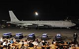 The coffins of the five victims of the Burgas bombing arrive at Ben Gurion airport (photo credit: Amos Ben Gershom/GPO/Flash90)