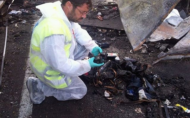 The ZAKA team at work in Bulgaria after bombing on July 19, 2012 (photo credit: Avigdor Sitron/ZAKA) The ZAKA team at work in Bulgaria after bombing on July 19, 2012 (photo credit: Avigdor Sitron/ZAKA)