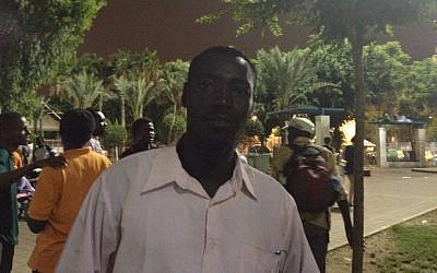 Adam, from Darfur, at the Levinsky Park Thursday (photo credit: Michal Shmulovich) Adam, from Darfur, at the Levinsky Park Thursday (photo credit: Michal Shmulovich)