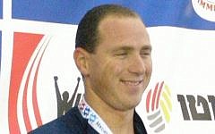 Jason Lezak at the Maccabiah Games in 2009 (photo credit: CC-BY-SA/Baswim/Wikipedia Commons)