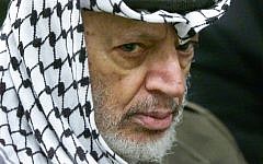 Yasser Arafat in 2002 (photo credit: AP Photo/Lefteris Pitarakis)