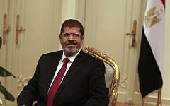 Egyptian President Mohammed Morsi (photo credit: AP/Maya Alleruzzo)