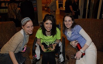 Left to right: R-Mission members Robin Burger, Roni Bibring, and Yonina Teitelbaum at inaugural event on June 3, 2012. (photo credit: R-Mission/JTA)