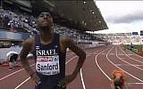 Donald Sanford at the 2012 European Championships (photo credit: screen capture Mikebascombe/Youtube)