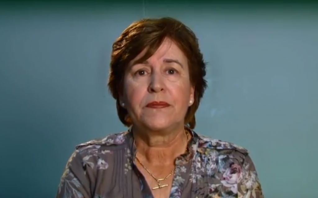 Ankie Spitzer, from her YouTube appeal for a moment of silence at the London Olympic games. (photo credit: Image capture from YouTube) Ankie Spitzer, from her YouTube appeal for a moment of silence at the London Olympic games. (photo credit: Image capture from YouTube)