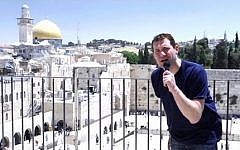 Billy Eichner reports from Israel for Conan (photo credit: video capture, TBS)