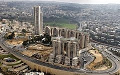 The Holyland building project, at the heart of a huge corruption scandal involving high-ranking Jerusalem officials, including former prime minister Ehud Olmert (photo credit Nati Shohat/Flash90)