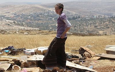 A girl in Ramat Migron last year (photo credit: Nati Shohat/Flash90)