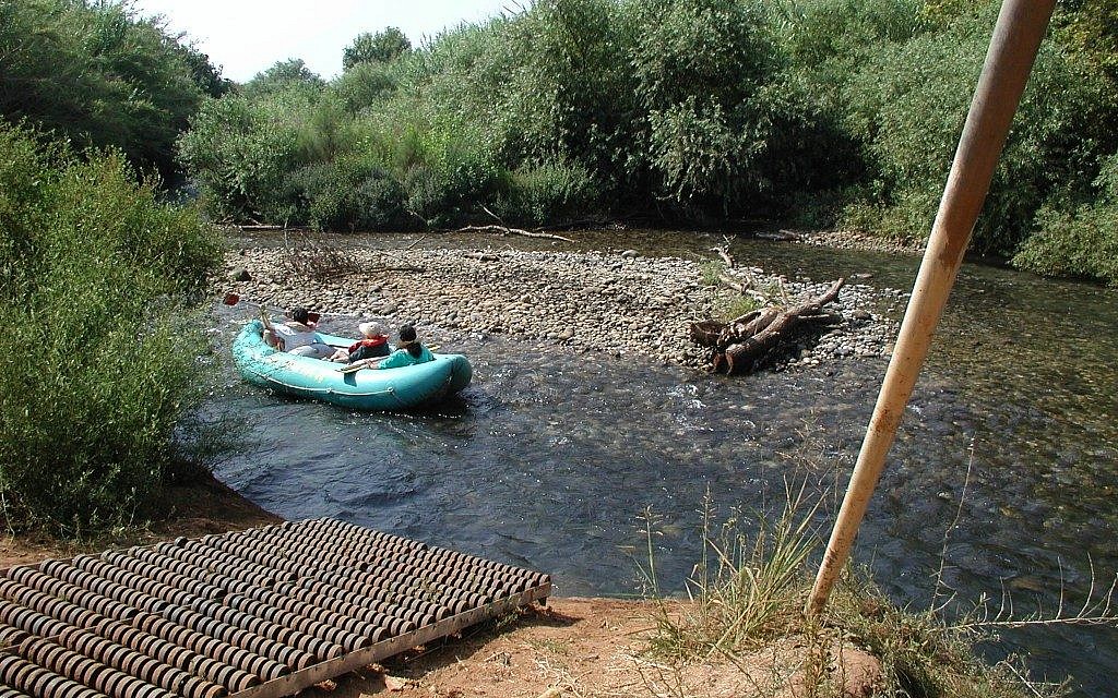 Kayaking on the Jordan (photo credit: Shmuel Bar-Am)