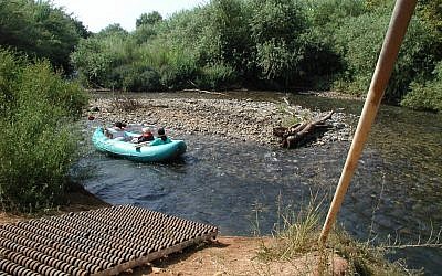 Kayaking on the Jordan (photo credit: Shmuel Bar-Am)