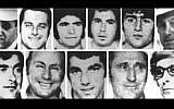 The 11 Israeli Munich Olympics victims.