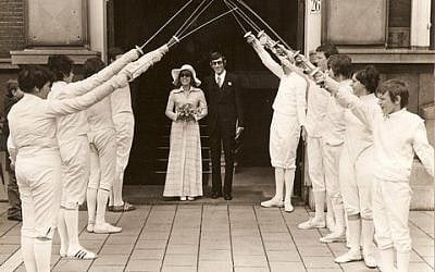 Andrei and Ankie Spitzer at their wedding (Photo credit: Courtesy Ankie Spitzer)