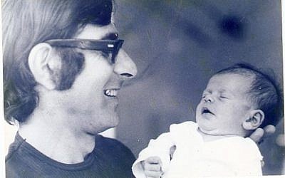 Andrei Spitzer with his daughter Anouk, who was born two weeks before the start of the Games (Photo credit: Courtesy: Ankie Spitzer)