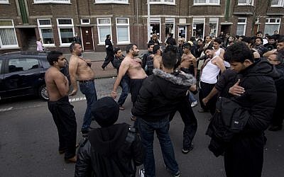 Shiites celebrate the day of Ashura in the Hague, Netherlands, 2011 (photo credit: Jan kranendonk/Shutterstock.com)