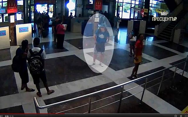 The suspected suicide bomber. (screenshot/YouTube)