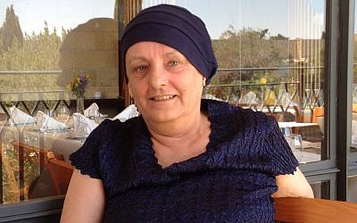 Professor Françoise Hampson in Jerusalem (photo credit: Raphael Ahren/Times of Israel)