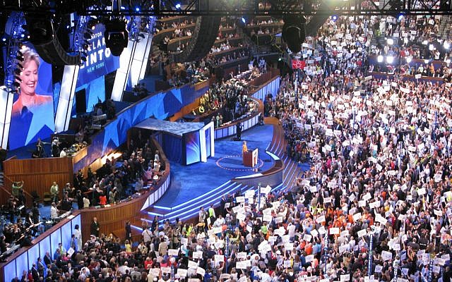 The 2008 Democratic National Convention. (photo credit: CC BY kellydelay, Flickr)