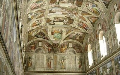 The Sistine Chapel (photo credit: Wikimedia Commons)