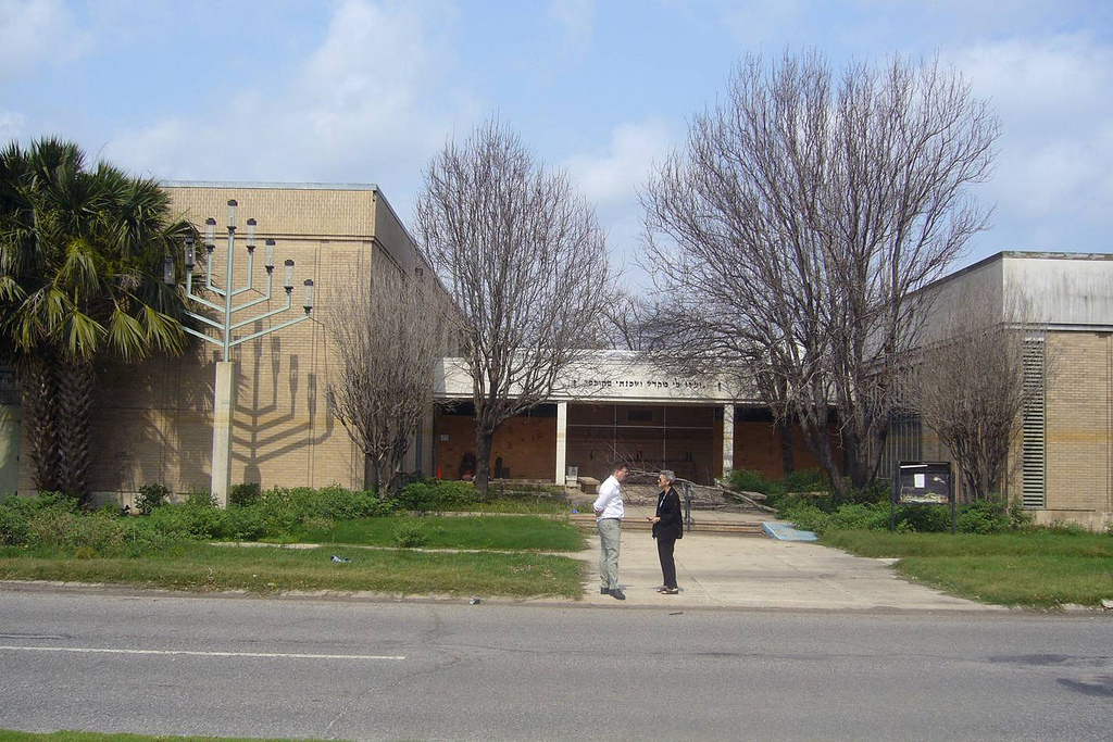 The former home of the Beth Israel congregation in New Orleans. The building was heavily damaged in Hurricane Katrina on August 29, 2005. (photo credit: CC BY Jewish Women's Archive, Flickr) The former home of the Beth Israel congregation in New Orleans. The building was heavily damaged in Hurricane Katrina on August 29, 2005. (photo credit: CC BY Jewish Women's Archive, Flickr)