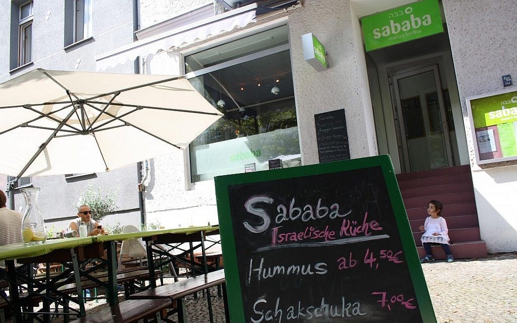 The growing number of Israelis living in Berlin is reflected by the recent opening of several hummus joints, including Sababa, photographed in 2012. (Assaf Uni) The growing number of Israelis living in Berlin is reflected by the recent opening of several hummus joints, including Sababa, photographed in 2012. (Assaf Uni)