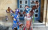 Illustrative photo of costumed World of Warcraft players dressed as night elf druids (photo credit: CC BY-SA, Elvis untot, Wikimedia Commons)