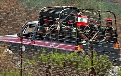 Lebanese fighters patrolling Southern Lebanon in 2006. (photo credit:Haim Azulay /Flash90)