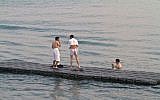 Swimmers in the Sea of Galilee (illustrative photo: Doron Horowitz/Flash90)