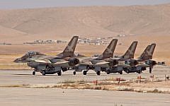 Israeli Air Force F-16B jets, June 2011 (photo credit: Ofer Zidon/Flash90)