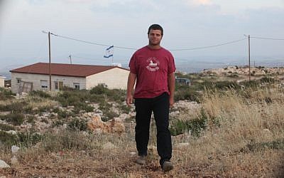 Itay Harel, one of the original settlers in Migron and the son of Yisrael Harel, the founder of the Council of Settlements (Photo credit: Flash 90)