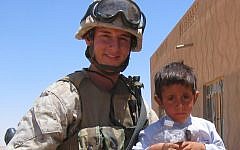State Treasurer Josh Mandel, a Republican candidate for the US Senate in Ohio, is shown during his service as a Marine in Iraq. (photo credit: Citizens for Josh Mandel/JTA)