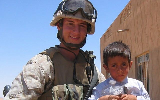State Treasurer Josh Mandel, a Republican candidate for the US Senate in Ohio, is shown during his service as a Marine in Iraq. (photo credit: Citizens for Josh Mandel/JTA) State Treasurer Josh Mandel, a Republican candidate for the US Senate in Ohio, is shown during his service as a Marine in Iraq. (photo credit: Citizens for Josh Mandel/JTA)