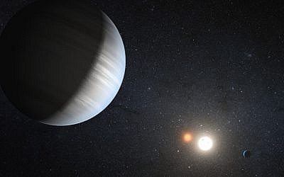 Illustrative rendering of a planet with similar dimensions to Earth (Photo credit: Courtest NASA)