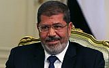 Egyptian President Mohammed Morsi (photo credit: AP/Mark Wilson)