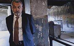 Ziad Bandak tours the Birkenau death camp at Auschwitz, July 27 (photo credit: AP/Jarek Praszkiewicz)