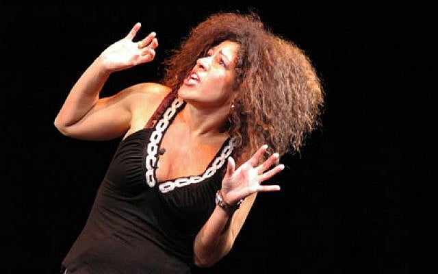 Rain Pryor performing 'Fried Chicken and Latkes.' (photo credit: Courtesy)