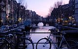 A canal in Amsterdam (Rachael Cerrotti/Flash90)