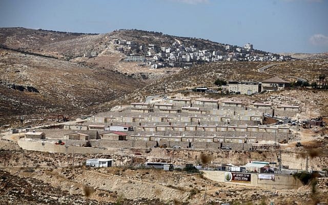 The Givat Hayekev site to which Migron residents are to move (Photo credit: Lior Mizrahi/ Flash 90)