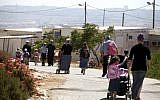 Residents of the evacuated settlement of Migron in 2012. (photo credit: Lior Mizrahi/Flash90)
