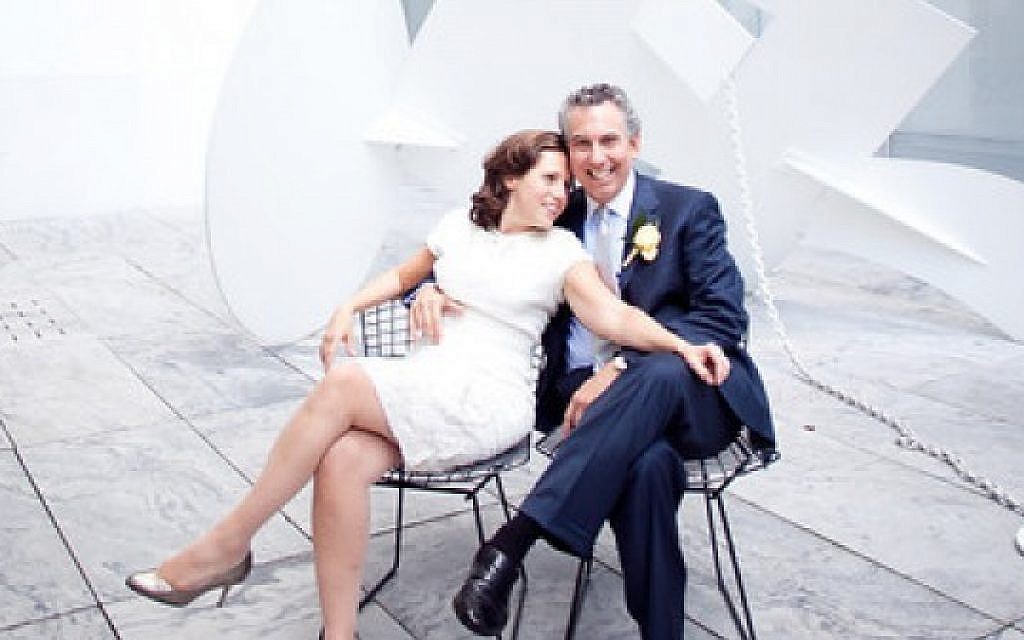Jordana and Jon on their wedding day (photo credit: courtesy)